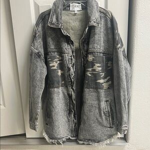 Gray Cato Women's Jean Jacket
